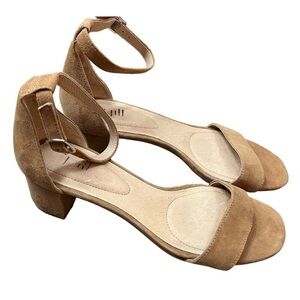 J. Jill Women's Tan Suede Ariana Block Heel Size 9.5